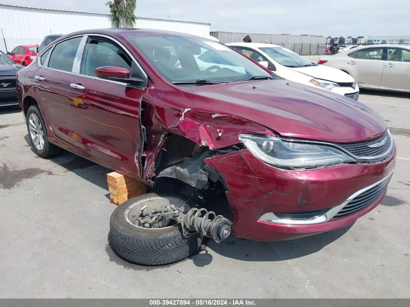 2015 Chrysler 200 Limited VIN: 1C3CCCAB5FN685277 Lot: 39427894