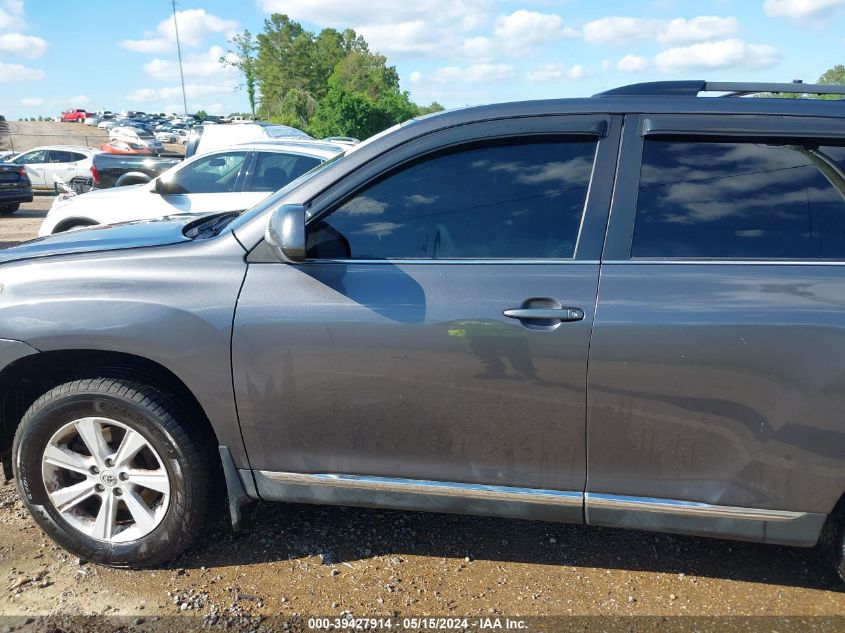 2013 Toyota Highlander Se V6 VIN: 5TDZK3EH1DS109183 Lot: 39427914