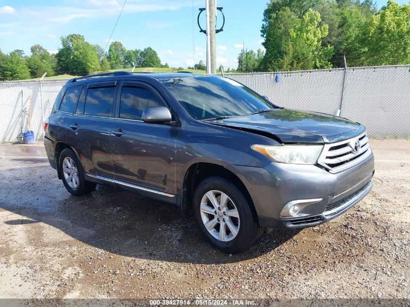 2013 Toyota Highlander Se V6 VIN: 5TDZK3EH1DS109183 Lot: 39427914