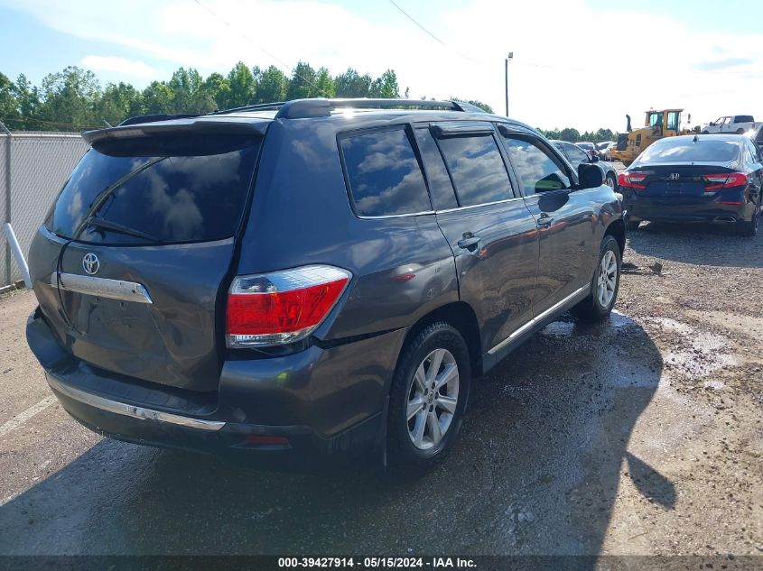 2013 Toyota Highlander Se V6 VIN: 5TDZK3EH1DS109183 Lot: 39427914