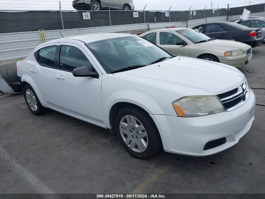 2014 Dodge Avenger Se VIN: 1C3CDZABXEN196498 Lot: 39427919