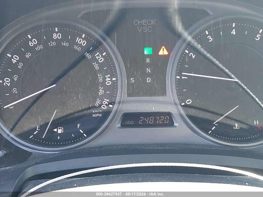 2008 Lexus Is 350 VIN: JTHBE262482013833 Lot: 39427937