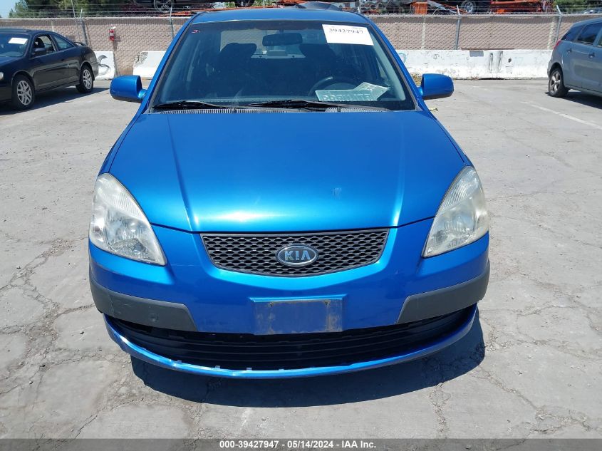 2006 Kia Rio Lx VIN: KNADE123366080963 Lot: 39427947