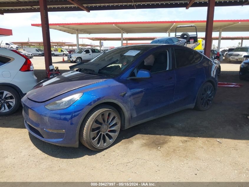 2023 Tesla Model Y Awd/Performance Dual Motor All-Wheel Drive VIN: 7SAYGDEF4PF749515 Lot: 39427997