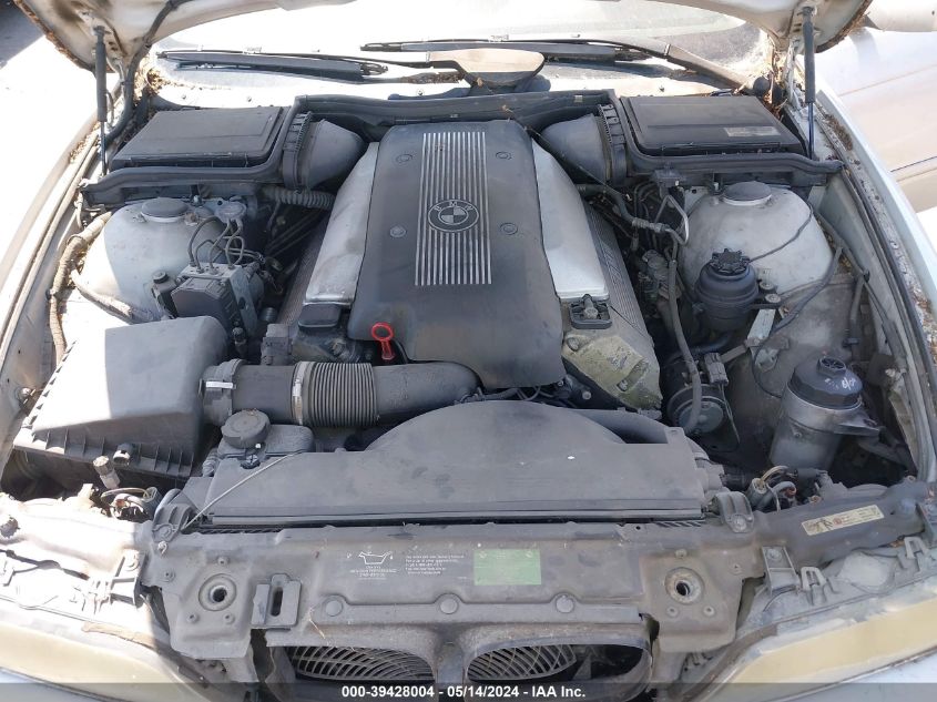 2001 BMW 540Ia VIN: WBADN63401GM73150 Lot: 39428004