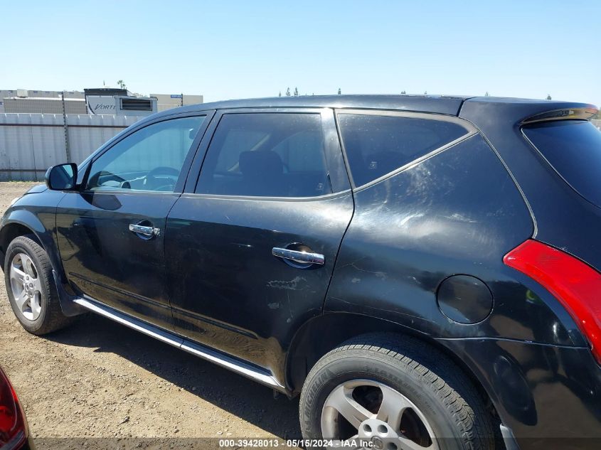 2005 Nissan Murano Sl/Se/S VIN: JN8AZ08T05W329704 Lot: 39428013