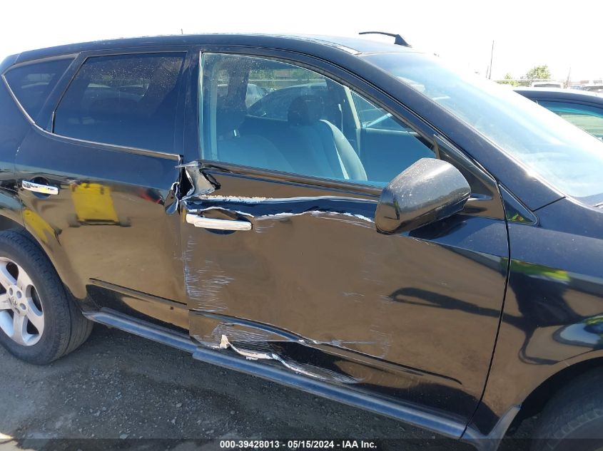 2005 Nissan Murano Sl/Se/S VIN: JN8AZ08T05W329704 Lot: 39428013