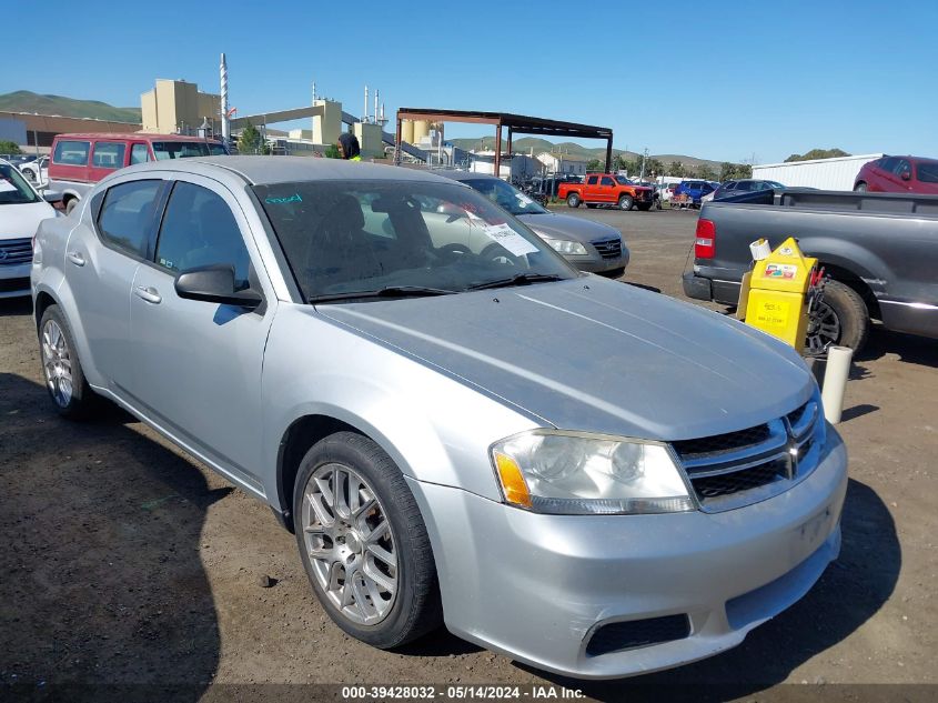 2012 Dodge Avenger Se VIN: 1C3CDZAB1CN141189 Lot: 39428032