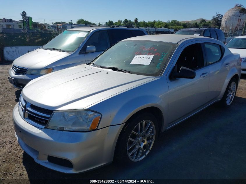 2012 Dodge Avenger Se VIN: 1C3CDZAB1CN141189 Lot: 39428032