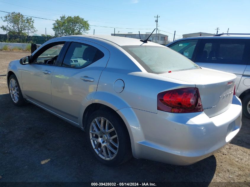 2012 Dodge Avenger Se VIN: 1C3CDZAB1CN141189 Lot: 39428032