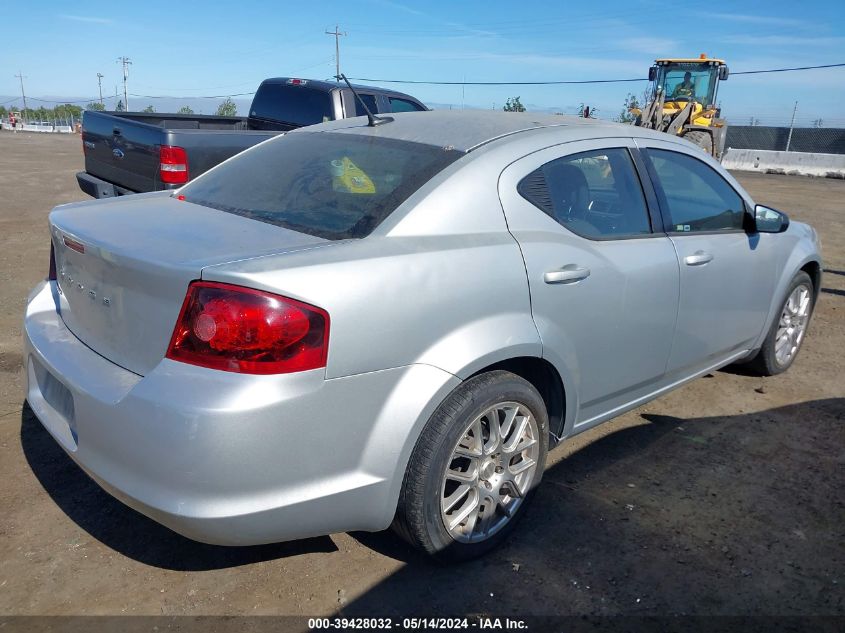 2012 Dodge Avenger Se VIN: 1C3CDZAB1CN141189 Lot: 39428032