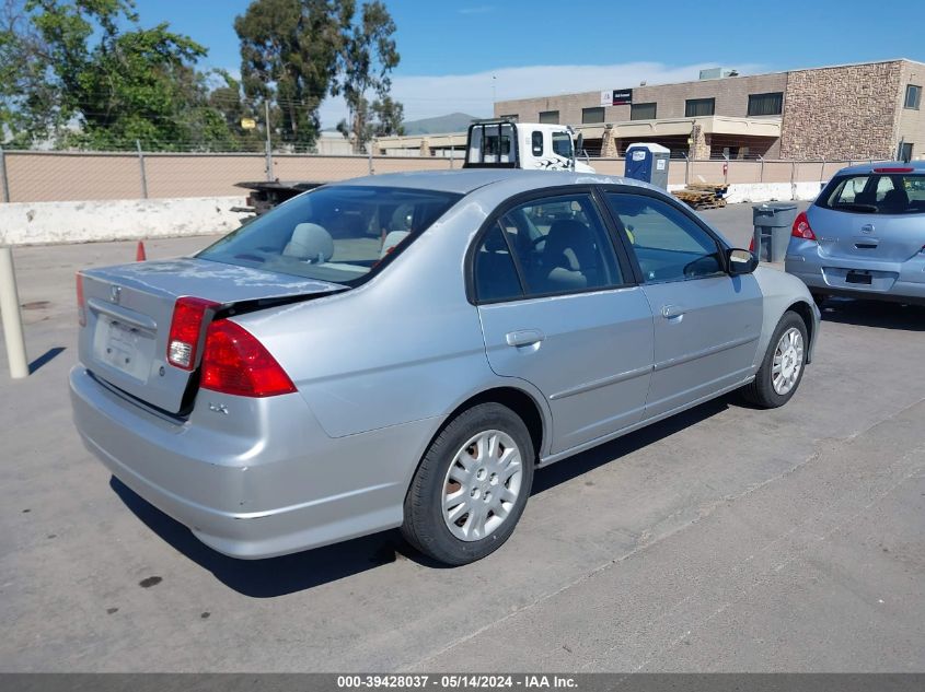 2005 Honda Civic Lx VIN: 2HGES16585H599551 Lot: 39428037