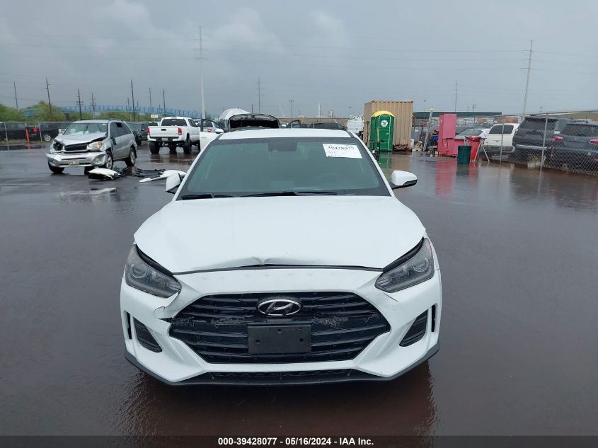 2019 Hyundai Veloster 2.0 VIN: KMHTG6AF5KU001876 Lot: 39428077