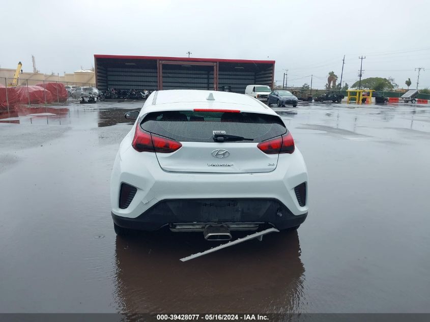 2019 Hyundai Veloster 2.0 VIN: KMHTG6AF5KU001876 Lot: 39428077