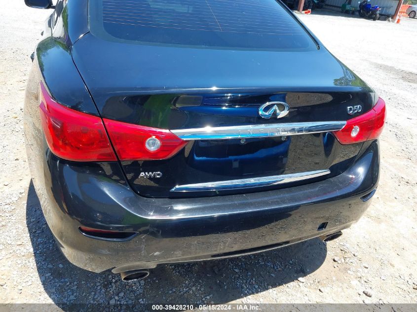 2014 Infiniti Q50 Premium VIN: JN1BV7AR4EM685039 Lot: 39428210