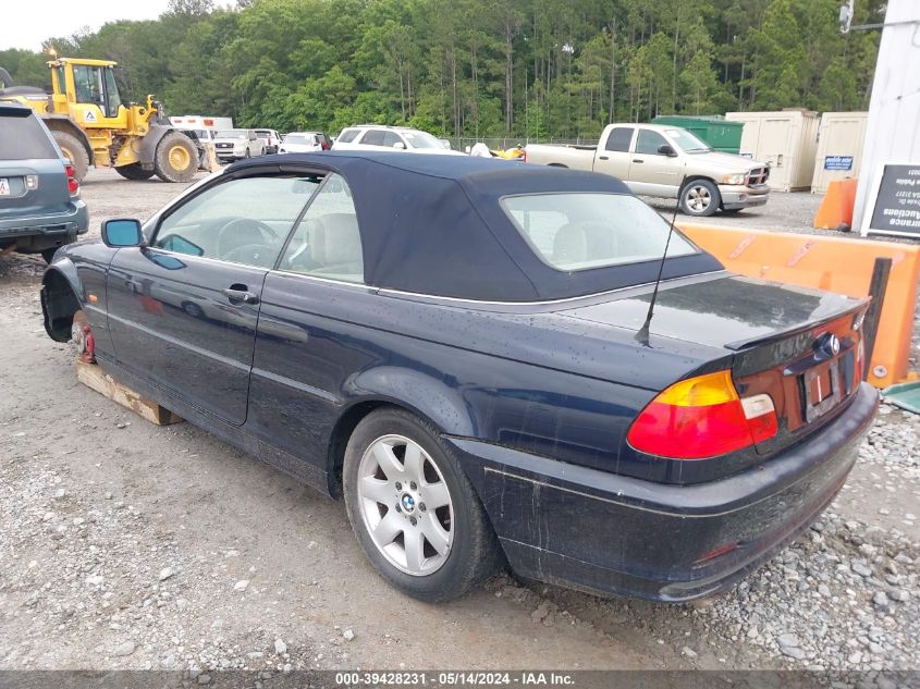 2001 BMW 325Ci VIN: WBABS33481JY40927 Lot: 39428231