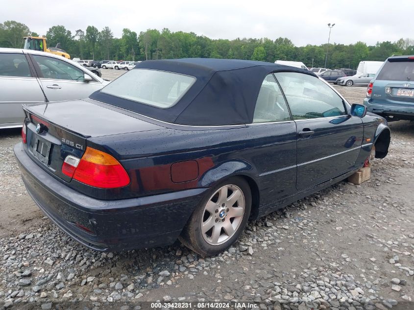 2001 BMW 325Ci VIN: WBABS33481JY40927 Lot: 39428231