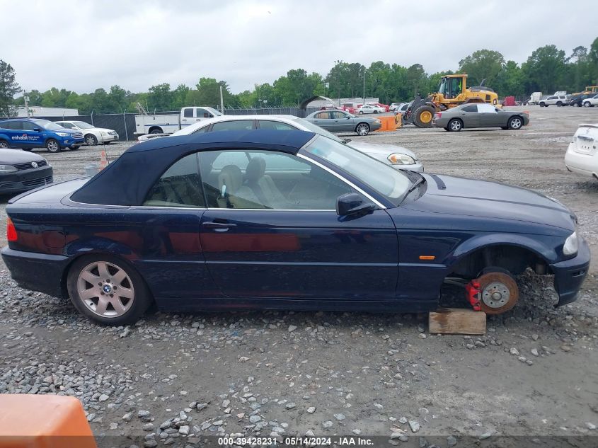 2001 BMW 325Ci VIN: WBABS33481JY40927 Lot: 39428231