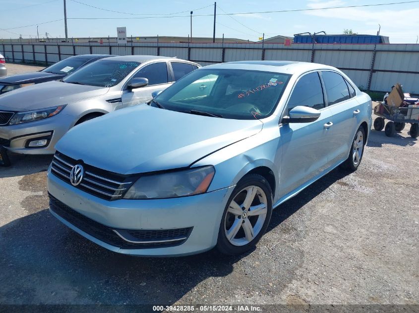 2012 Volkswagen Passat 2.5L Se VIN: 1VWBH7A32CC032855 Lot: 39428285