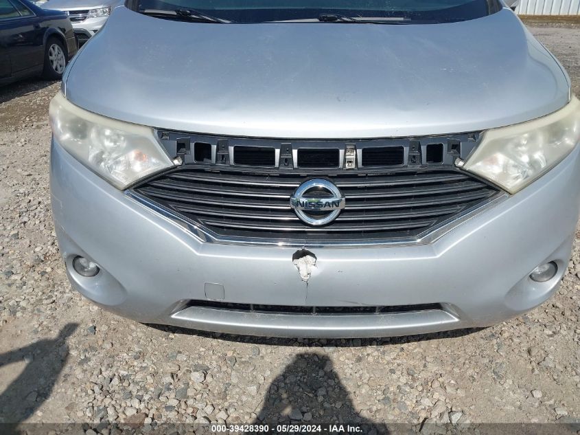 2012 Nissan Quest Sl VIN: JN8AE2KP4C9038749 Lot: 39428390