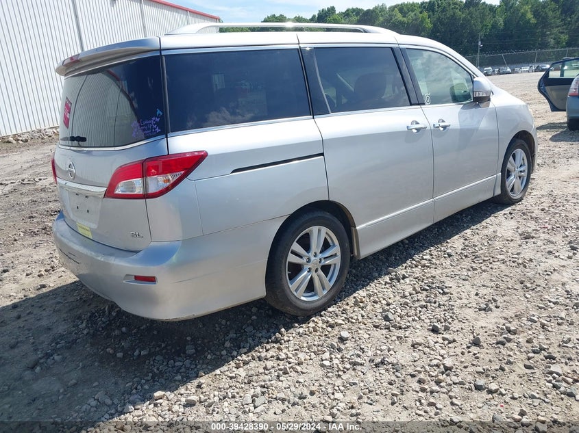 2012 Nissan Quest Sl VIN: JN8AE2KP4C9038749 Lot: 39428390