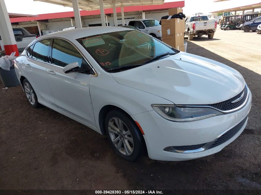 2015 Chrysler 200 Limited VIN: 1C3CCCAB4FN670835 Lot: 39428393