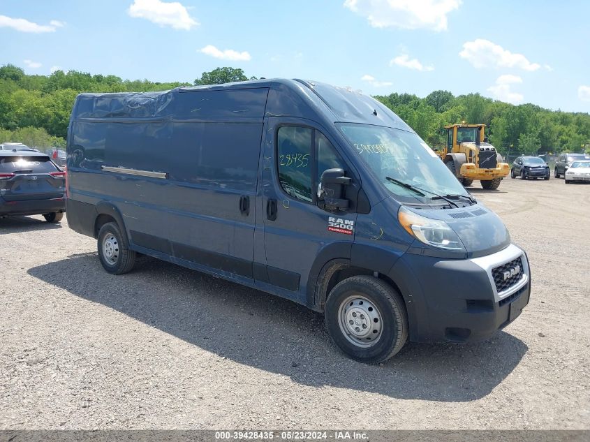 2020 Ram Promaster 3500 Cargo Van High Roof 159 Wb Ext VIN: 3C6URVJG0LE113031 Lot: 39428435