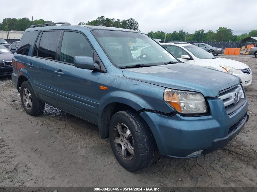 2007 Honda Pilot Ex-L VIN: 5FNYF28507B000752 Lot: 39428445