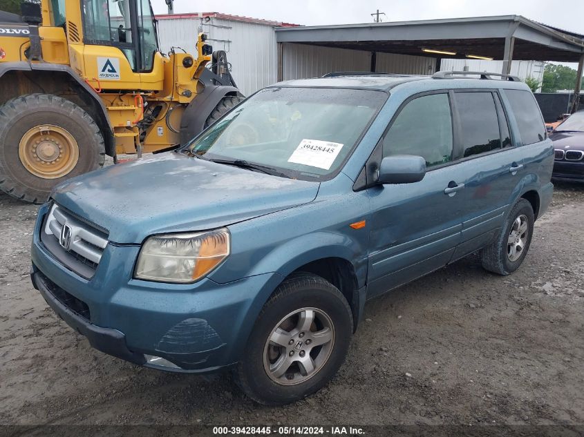 2007 Honda Pilot Ex-L VIN: 5FNYF28507B000752 Lot: 39428445