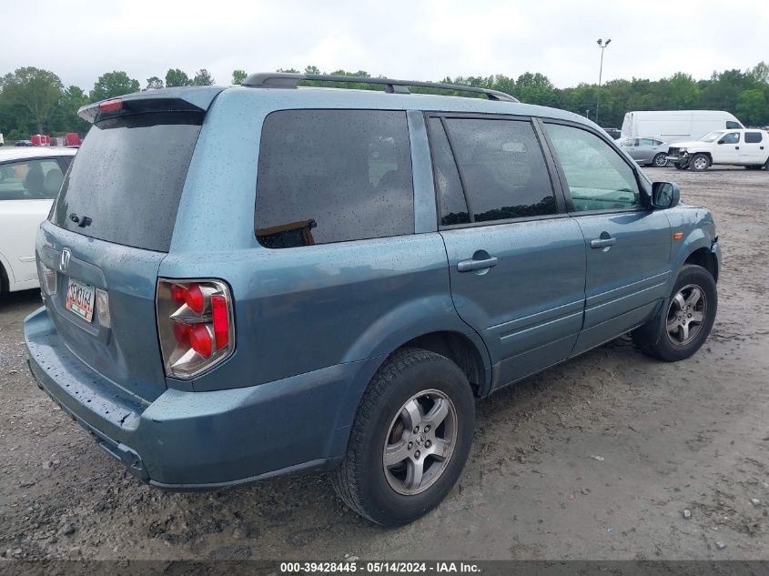 2007 Honda Pilot Ex-L VIN: 5FNYF28507B000752 Lot: 39428445