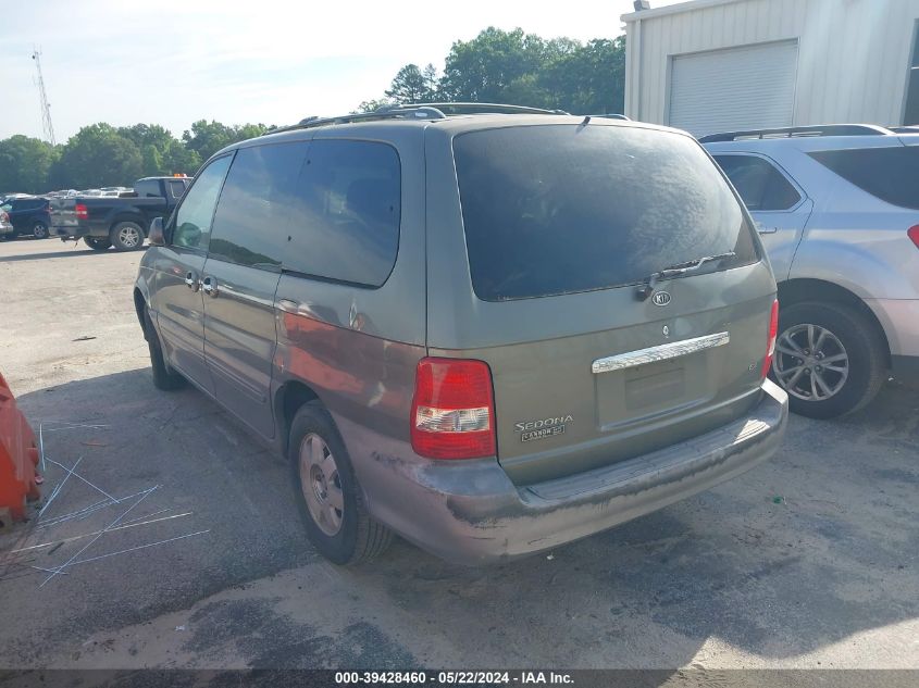 2003 Kia Sedona Ex/Lx VIN: KNDUP131136452242 Lot: 39428460