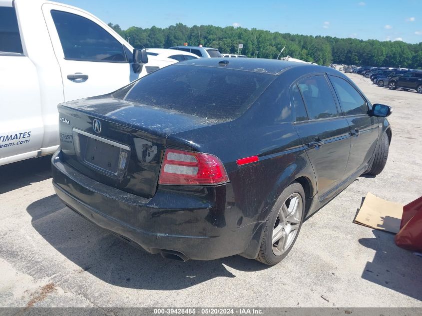 2007 Acura Tl 3.2 VIN: 19UUA66217A012609 Lot: 39428485