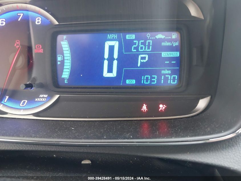 2015 Chevrolet Trax Ltz VIN: KL7CJTSB5FB261273 Lot: 39428491