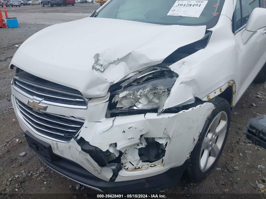 2015 Chevrolet Trax Ltz VIN: KL7CJTSB5FB261273 Lot: 39428491