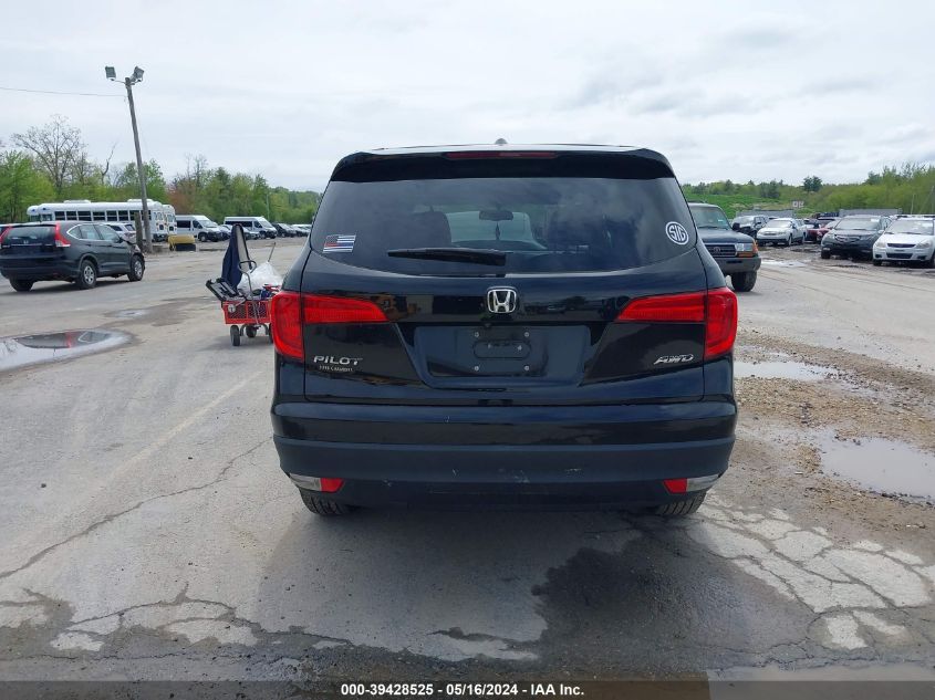 2017 Honda Pilot Ex-L VIN: 5FNYF6H79HB069756 Lot: 39428525