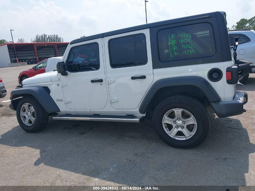 2019 Jeep Wrangler Unlimited Sport S 4X4 VIN: 1C4HJXDG6KW546401 Lot: 39428532