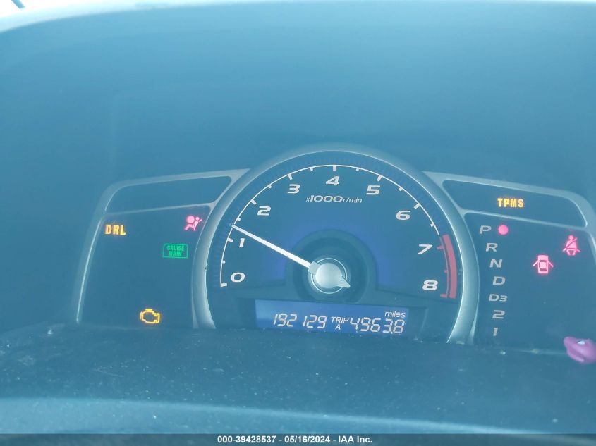 2009 Honda Civic Lx VIN: 19XFA165X9E043622 Lot: 39428537