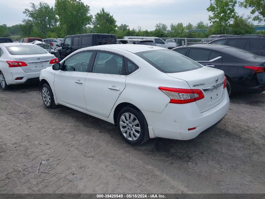 2015 NISSAN SENTRA S/SV/SR/SL - 3N1AB7AP9FY348142