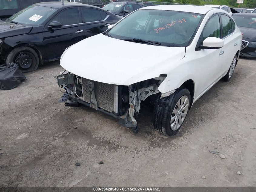 2015 Nissan Sentra S/Sv/Sr/Sl VIN: 3N1AB7AP9FY348142 Lot: 39428549