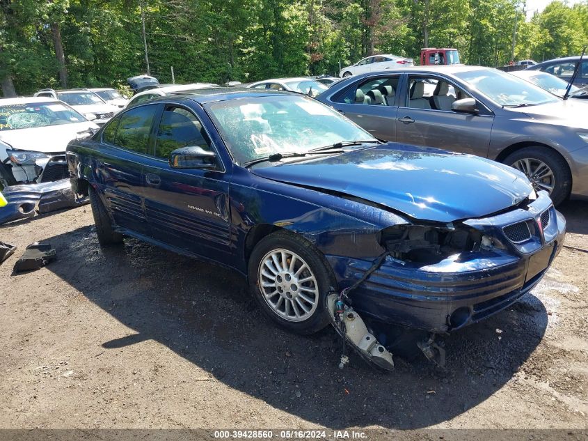 2001 Pontiac Grand Am Se1 VIN: 1G2NF52T91M559179 Lot: 39428560