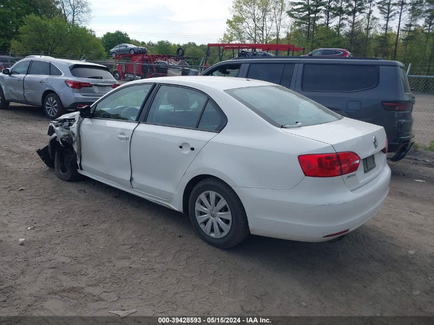 2014 Volkswagen Jetta 2.0L S VIN: 3VW2K7AJ7EM350262 Lot: 39428593