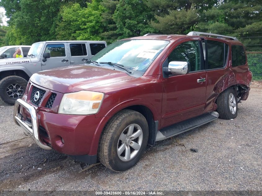 2010 Nissan Armada Se VIN: 5N1AA0NC9AN608247 Lot: 39428600