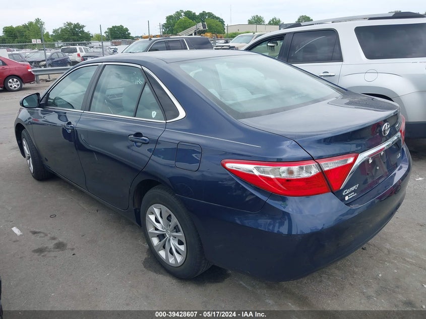 2016 Toyota Camry Le VIN: 4T4BF1FK1GR572642 Lot: 39428607