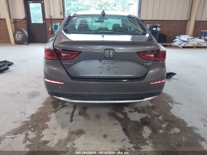 2019 Honda Insight Touring VIN: 19XZE4F92KE022680 Lot: 39428636