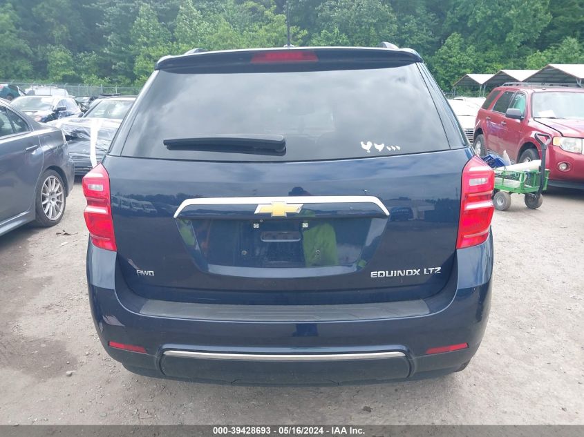 2016 Chevrolet Equinox Ltz VIN: 2GNFLGEK7G6221642 Lot: 39428693
