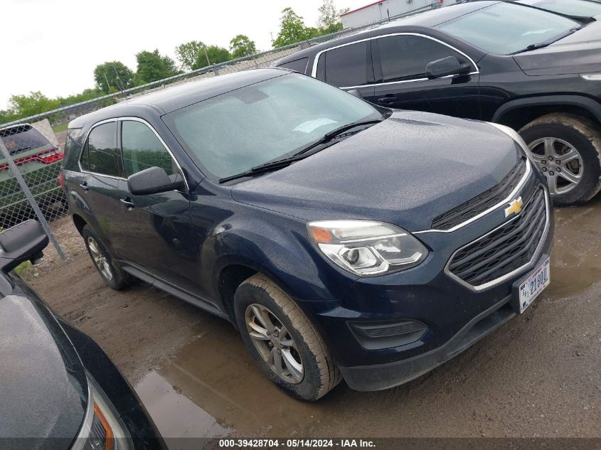 2017 Chevrolet Equinox Ls VIN: 2GNFLEEK7H6336506 Lot: 39428704