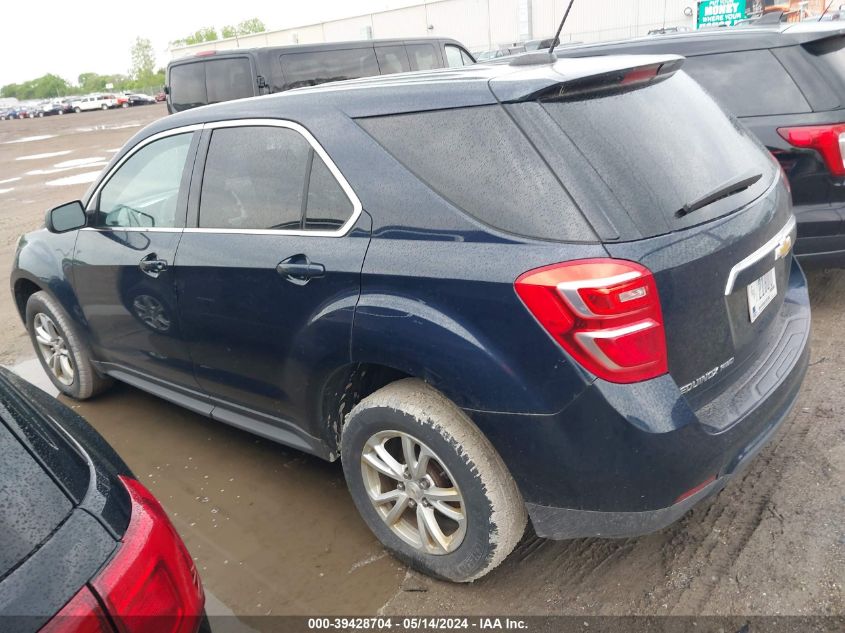 2017 Chevrolet Equinox Ls VIN: 2GNFLEEK7H6336506 Lot: 39428704