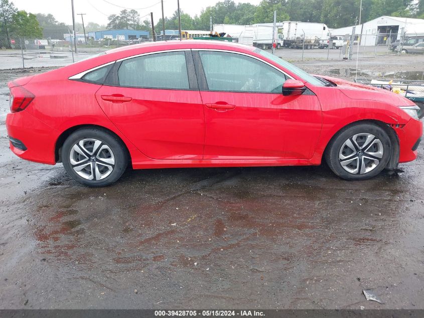 2018 Honda Civic Lx VIN: 2HGFC2F51JH503616 Lot: 39428705