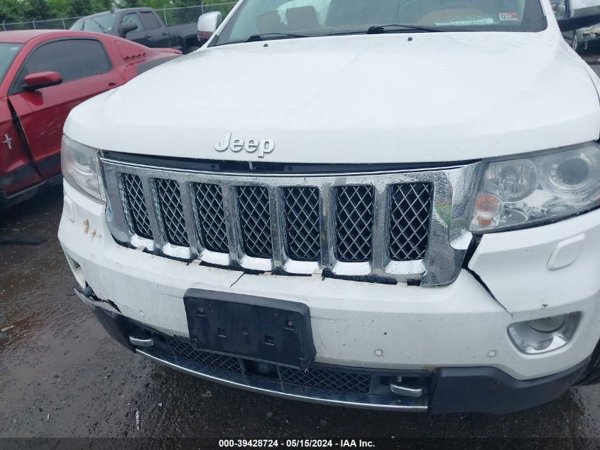 2013 Jeep Grand Cherokee Overland Summit VIN: 1C4RJFCT9DC616846 Lot: 39428724