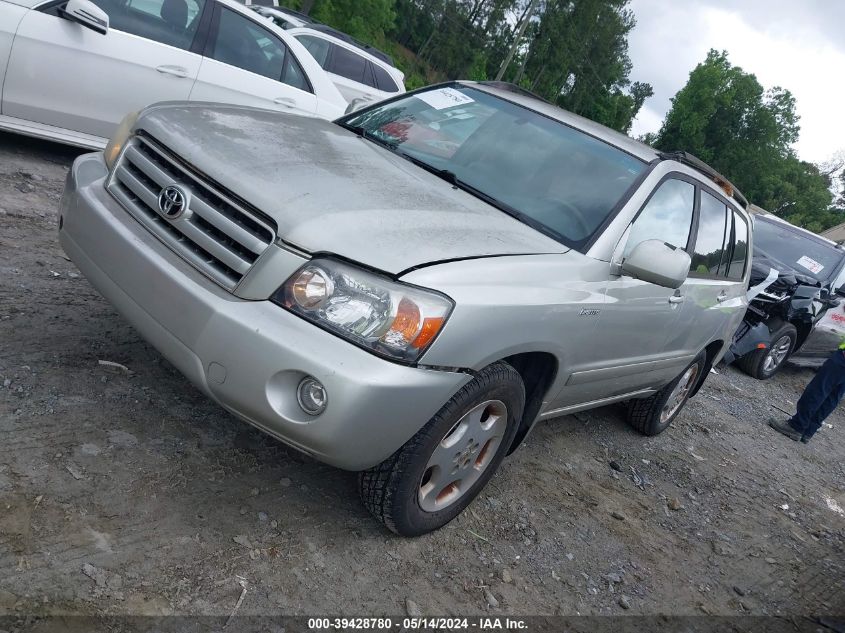 2004 Toyota Highlander Limited V6 VIN: JTEDP21A140012031 Lot: 39428780